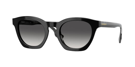 Burberry YVETTE BE4367 Irregular Sunglasses  39808G-BLACK 49-22-140 - Color Map black