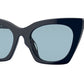 Burberry MARIANNE BE4372U Cat Eye Sunglasses  396180-BLUE 52-20-140 - Color Map blue