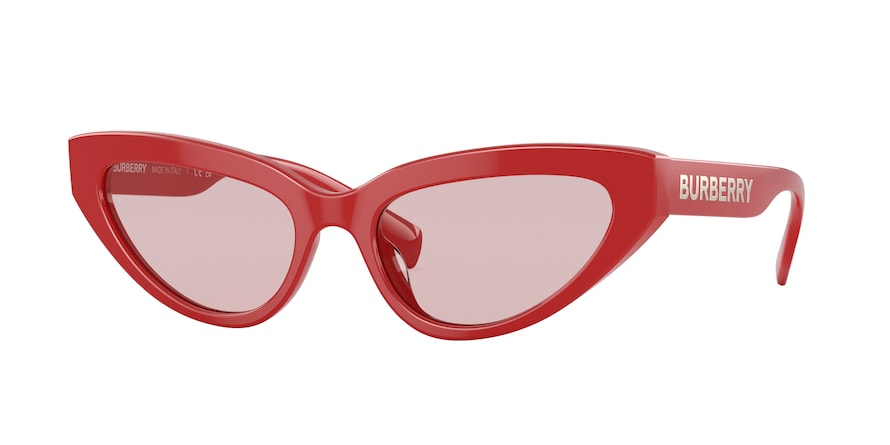 Burberry DEBBIE BE4373U Cat Eye Sunglasses  3919/5-RED 54-18-140 - Color Map red