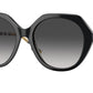 Burberry VANESSA BE4375 Irregular Sunglasses  38538G-BLACK 55-18-140 - Color Map black