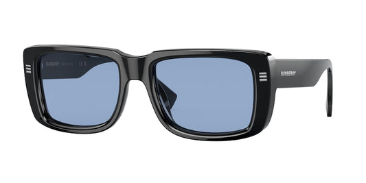 Burberry JARVIS BE4376U Rectangle Sunglasses  300172-BLACK 55-19-150 - Color Map black
