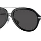 Burberry JUDE BE4377 Pilot Sunglasses  300187-BLACK 58-17-150 - Color Map black