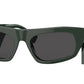 Burberry PALMER BE4385 Irregular Sunglasses  403887-GREEN 55-19-140 - Color Map green
