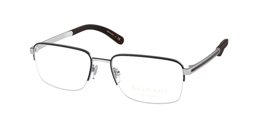 Bvlgari BV1112K Rectangle Eyeglasses  2007-MATTE SILVER PLATED 56-18-145 - Color Map silver