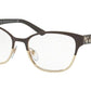 Bvlgari BV2201B Cat Eye Eyeglasses  2044-BI COLOR BROWN/PALE GOLD 53-18-140 - Color Map brown
