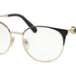 Bvlgari BV2203 Round Eyeglasses  2033-BLACK/ROSE GOLD 54-18-140 - Color Map black
