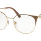 Bvlgari BV2203 Round Eyeglasses  2036-MATTE TURTLEDOVE/PALE GOLD 54-18-140 - Color Map light brown