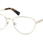Bvlgari BV2215KB Oval Eyeglasses  2041-PALE GOLD PLATED 54-18-140 - Color Map gold