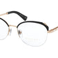 Bvlgari BV2221KB Cat Eye Eyeglasses  2056-BLACK/PINK GOLD PLATED 54-18-140 - Color Map black