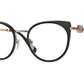 Bvlgari BV2228B Cat Eye Eyeglasses  2014-PINK GOLD/BLACK 51-19-140 - Color Map black