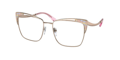 Bvlgari BV2230 Cat Eye Eyeglasses  2014-PINK GOLD 54-17-140 - Color Map gold