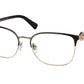 Bvlgari BV2234B Rectangle Eyeglasses  2033-PINK GOLD/BLACK 54-16-140 - Color Map black