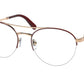Bvlgari BV2235 Phantos Eyeglasses  2064-PINK GOLD/OXBLOOD 52-19-140 - Color Map purple/reddish