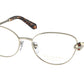 Bvlgari BV2237KB Oval Eyeglasses  278-PALE GOLD PLATED 55-17-140 - Color Map gold
