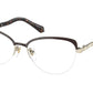Bvlgari BV2239B Cat Eye Eyeglasses  2034-PALE GOLD/BROWN 55-16-140 - Color Map brown