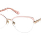 Bvlgari BV2239B Cat Eye Eyeglasses  2062-PINK GOLD/PINK 55-16-140 - Color Map pink
