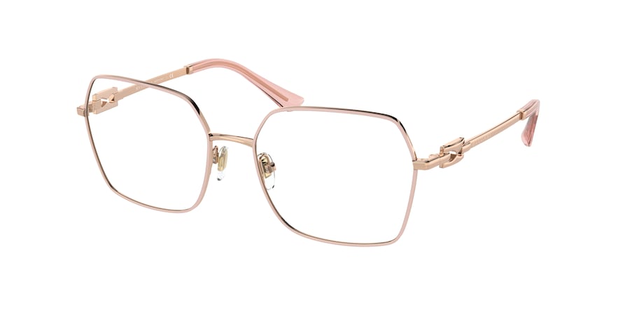 Bvlgari BV2240 Square Eyeglasses  2062-PINK GOLD/PINK 54-17-140 - Color Map pink