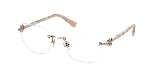 Bvlgari BV2244B Irregular Eyeglasses  2014-PINK GOLD 55-16-140 - Color Map gold