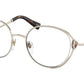 Bvlgari BV2245B Round Eyeglasses  278-PALE GOLD 54-20-140 - Color Map gold
