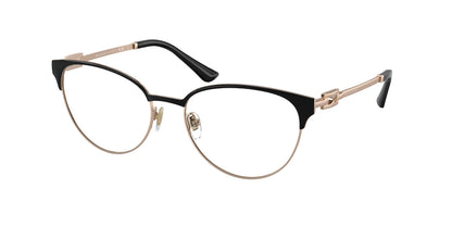 Bvlgari BV2247 Cat Eye Eyeglasses  2023-PINK GOLD/BLACK 54-17-140 - Color Map gold