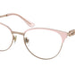Bvlgari BV2247 Cat Eye Eyeglasses  2057-PINK GOLD/PINK 54-17-140 - Color Map gold