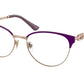 Bvlgari BV2247 Cat Eye Eyeglasses  2067-PINK GOLD/PURPLE 54-17-140 - Color Map gold