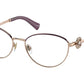 Bvlgari BV2248B Oval Eyeglasses  2035-PINK GOLD/PURPLE 54-17-140 - Color Map gold