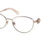 Bvlgari BV2248B Oval Eyeglasses  2062-PINK GOLD/CHAMPAGNE 54-17-140 - Color Map gold