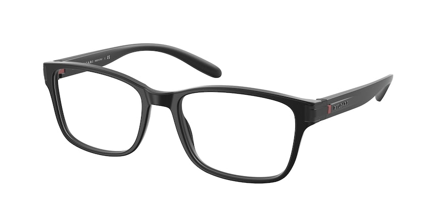 Bvlgari BV3051 Rectangle Eyeglasses  5313-MATTE BLACK 55-18-145 - Color Map black