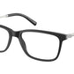 Bvlgari BV3053 Rectangle Eyeglasses  5313-MATTE BLACK 55-17-145 - Color Map black