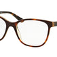 Bvlgari BV4118B Square Eyeglasses  5379-TOP HAVANA/BROWN CRYSTAL 52-17-135 - Color Map havana