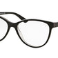 Bvlgari BV4119B Oval Eyeglasses  5381-TOP BLACK ON GREY CRYSTAL 52-15-135 - Color Map black