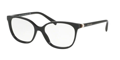 Bvlgari BV4129 Square Eyeglasses  501-BLACK 52-16-140 - Color Map black