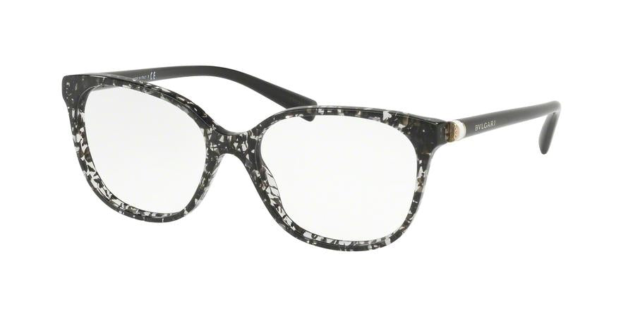 Bvlgari BV4129 Square Eyeglasses  5376-BLACK SAN PIETRINO 54-16-140 - Color Map black