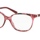Bvlgari BV4129 Square Eyeglasses  5397-RED/VARIEGATED VIOLET 52-16-140 - Color Map red