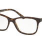 Bvlgari BV4133BF Rectangle Eyeglasses  504-DARK HAVANA 54-17-145 - Color Map havana