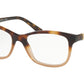 Bvlgari BV4133BF Rectangle Eyeglasses  5362-HAVANA GRADIENT BROWN 54-17-145 - Color Map havana