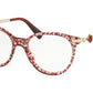 Bvlgari BV4143BF Oval Eyeglasses  5451-RED/CHERRY SAN PIETRINO 53-17-135 - Color Map red
