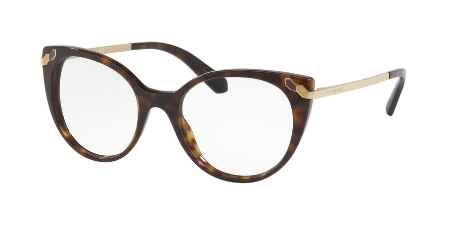 Bvlgari BV4150F Phantos Eyeglasses  504-DARK HAVANA 51-19-140 - Color Map havana