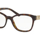 Bvlgari BV4153B Rectangle Eyeglasses  504-DARK HAVANA 52-17-140 - Color Map havana