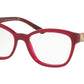 Bvlgari BV4153B Rectangle Eyeglasses  5333-RED 54-17-140 - Color Map red