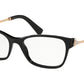 Bvlgari BV4159BF Rectangle Eyeglasses  501-BLACK 54-17-140 - Color Map black