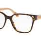 Bvlgari BV4163 Square Eyeglasses  504-DARK HAVANA 54-17-140 - Color Map havana