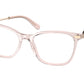 Bvlgari BV4169 Cat Eye Eyeglasses  5452-TRANSPARENT PINK 54-17-140 - Color Map pink