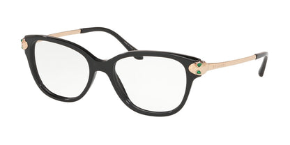 Bvlgari BV4176KF Square Eyeglasses  5195-BLACK 53-17-140 - Color Map black