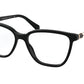 Bvlgari BV4184B Rectangle Eyeglasses  501-BLACK 54-16-140 - Color Map black