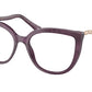 Bvlgari BV4214B Cat Eye Eyeglasses  5517-MARBLE AMETHYST 54-17-140 - Color Map violet