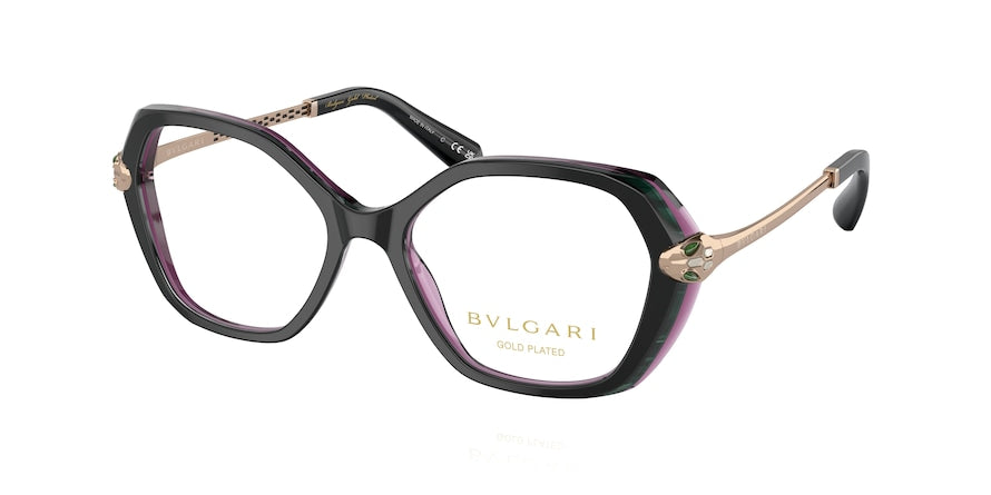 PRADA Women's Butterfly Eyeglasses, PR 02ZV54-O