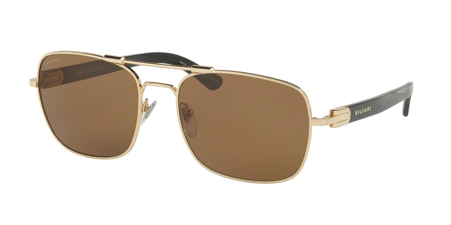 Bvlgari BV5039K Square Sunglasses  393/83-GOLD PLATED 58-18-140 - Color Map gold