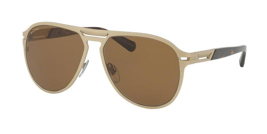 Bvlgari BV5043TK Pilot Sunglasses  203983-PALE GOLD PLATED MATTE 57-14-145 - Color Map gold